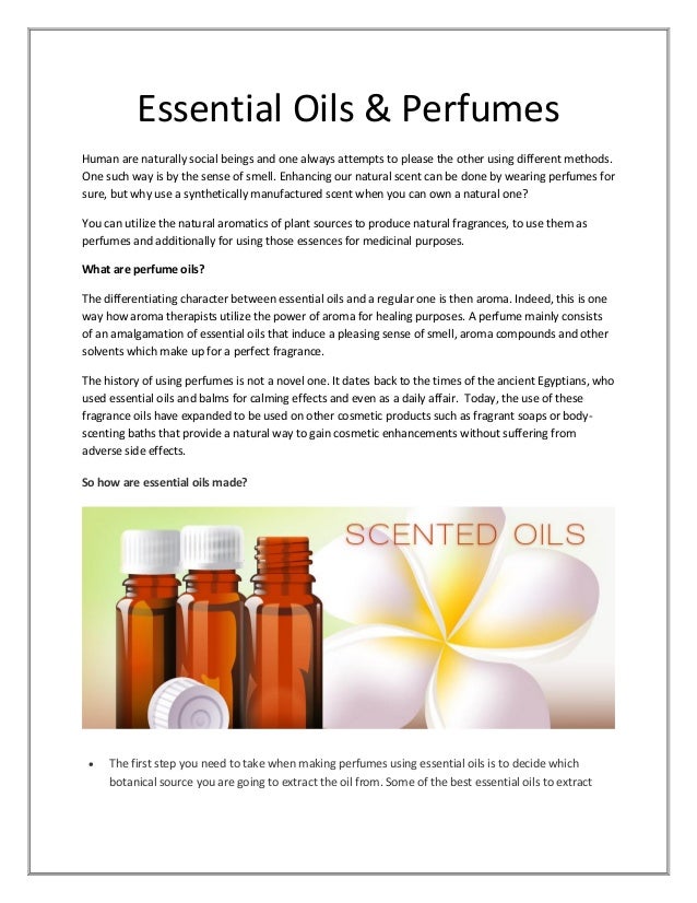 Produce natural essential oils
